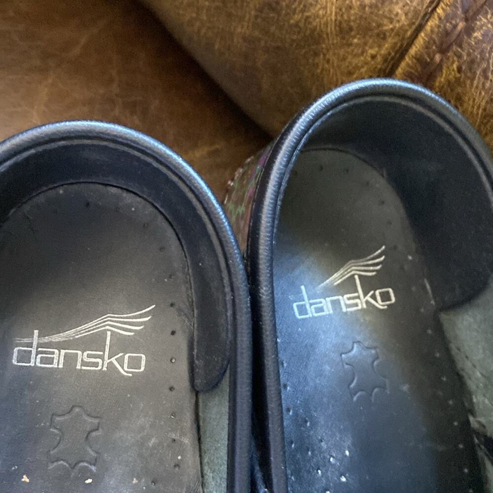 Dansko Women’s Size 37 - 7 Multi Color Slip On Le… - image 3